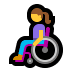 👩‍🦽 woman in manual wheelchair display on Windows